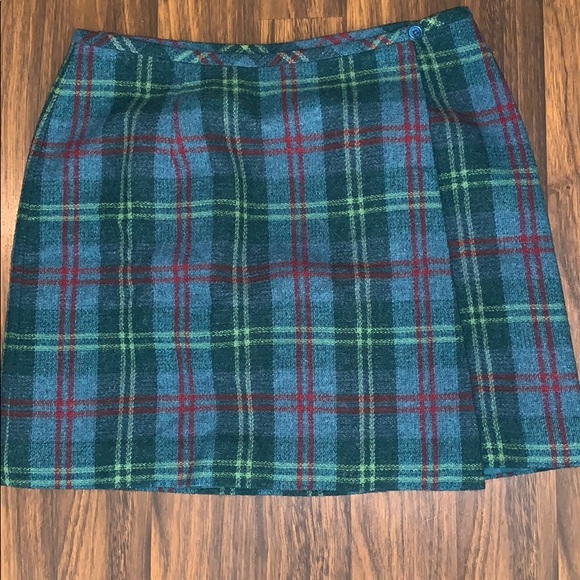 80’s Plaid Blanket Wrap Skirt by Eddie Bauer Legend For Four Generations main image 0